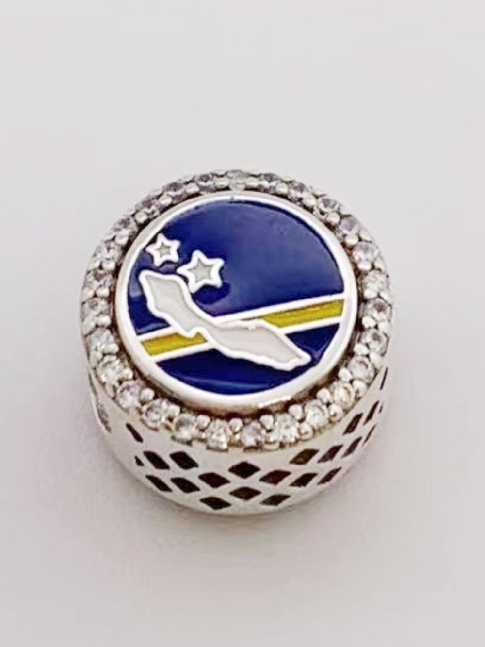 Pandora Curacao Map Charm Bracelet Jewelry